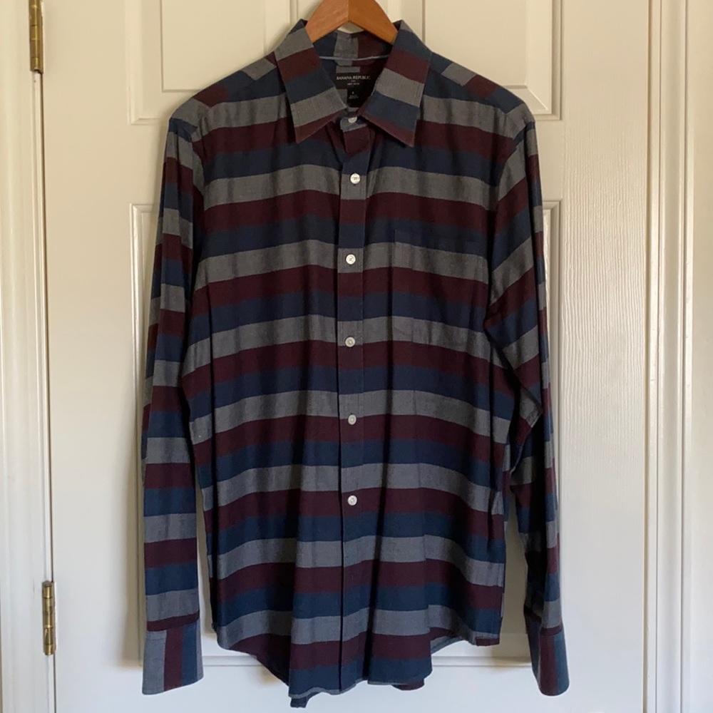 BR Striped Button-up Shirt